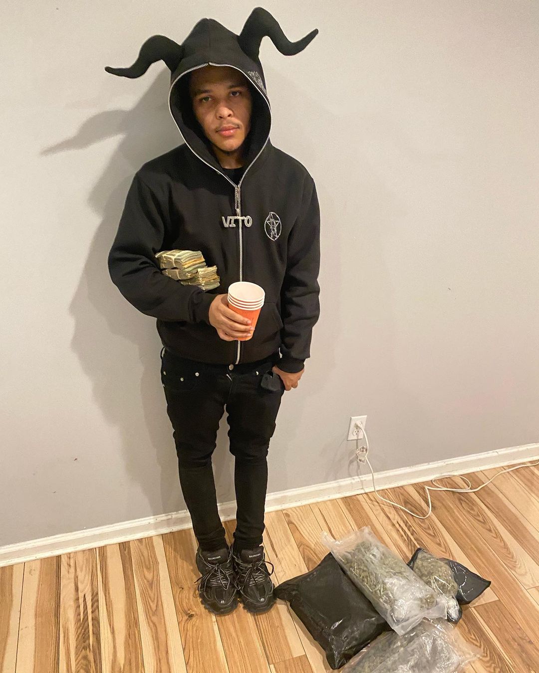 Vengeance Rhinestone Hoodie