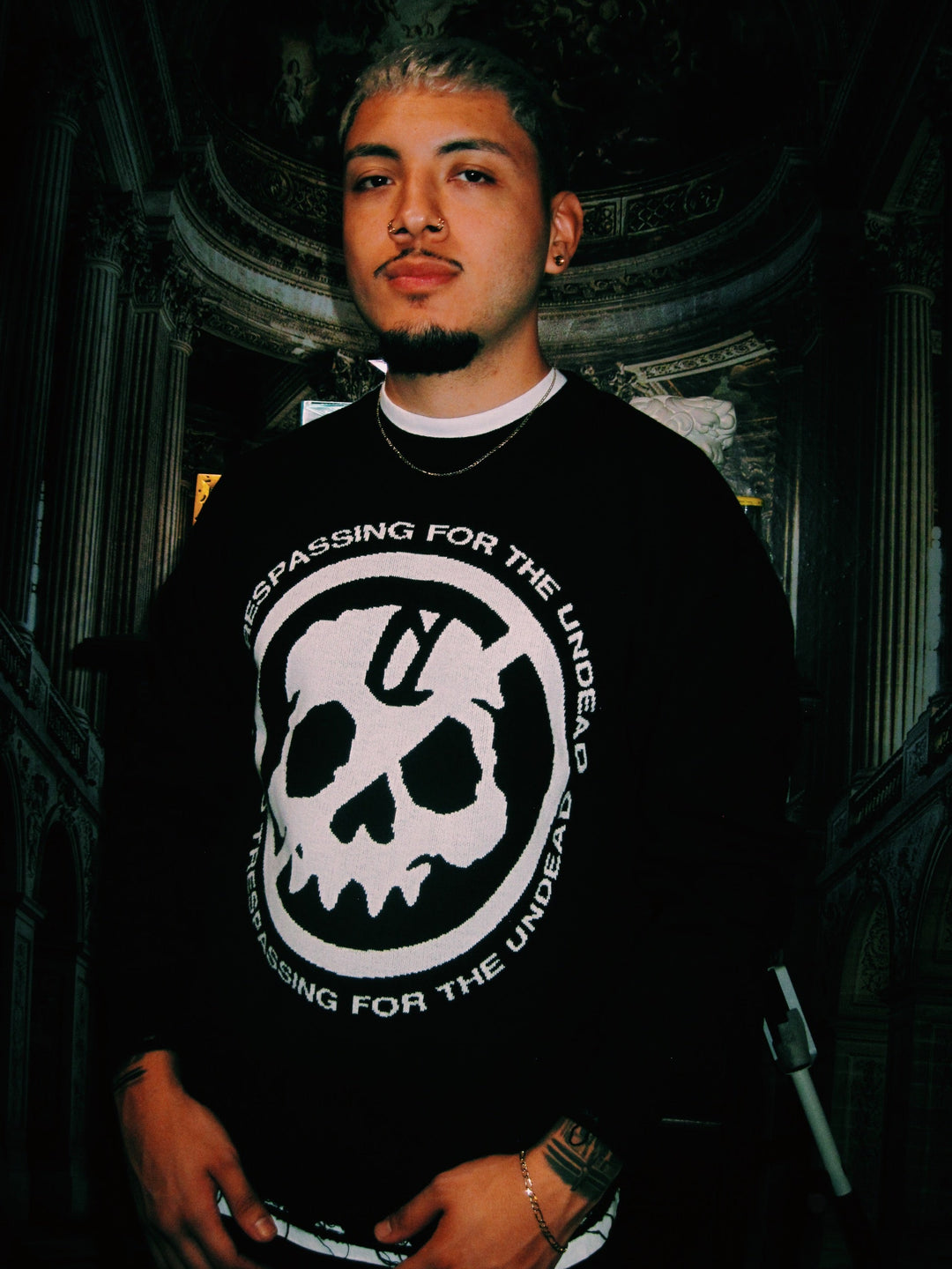 Undead Distressed Knit Sweater