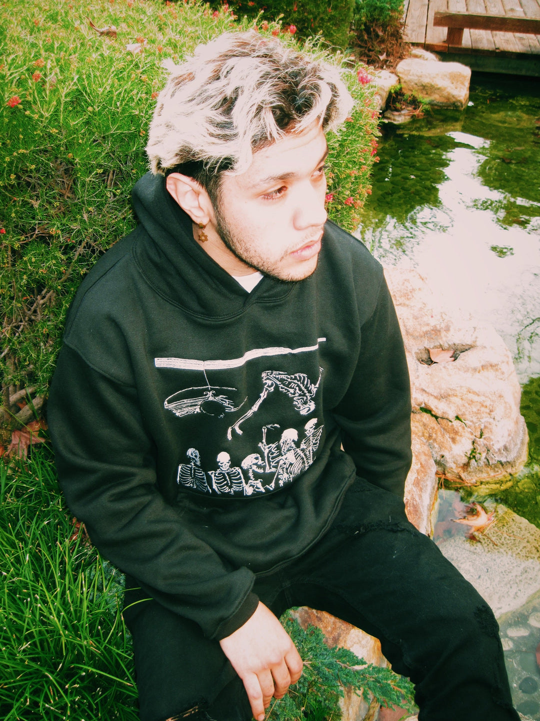 Die Lit Embroidered Hoodie