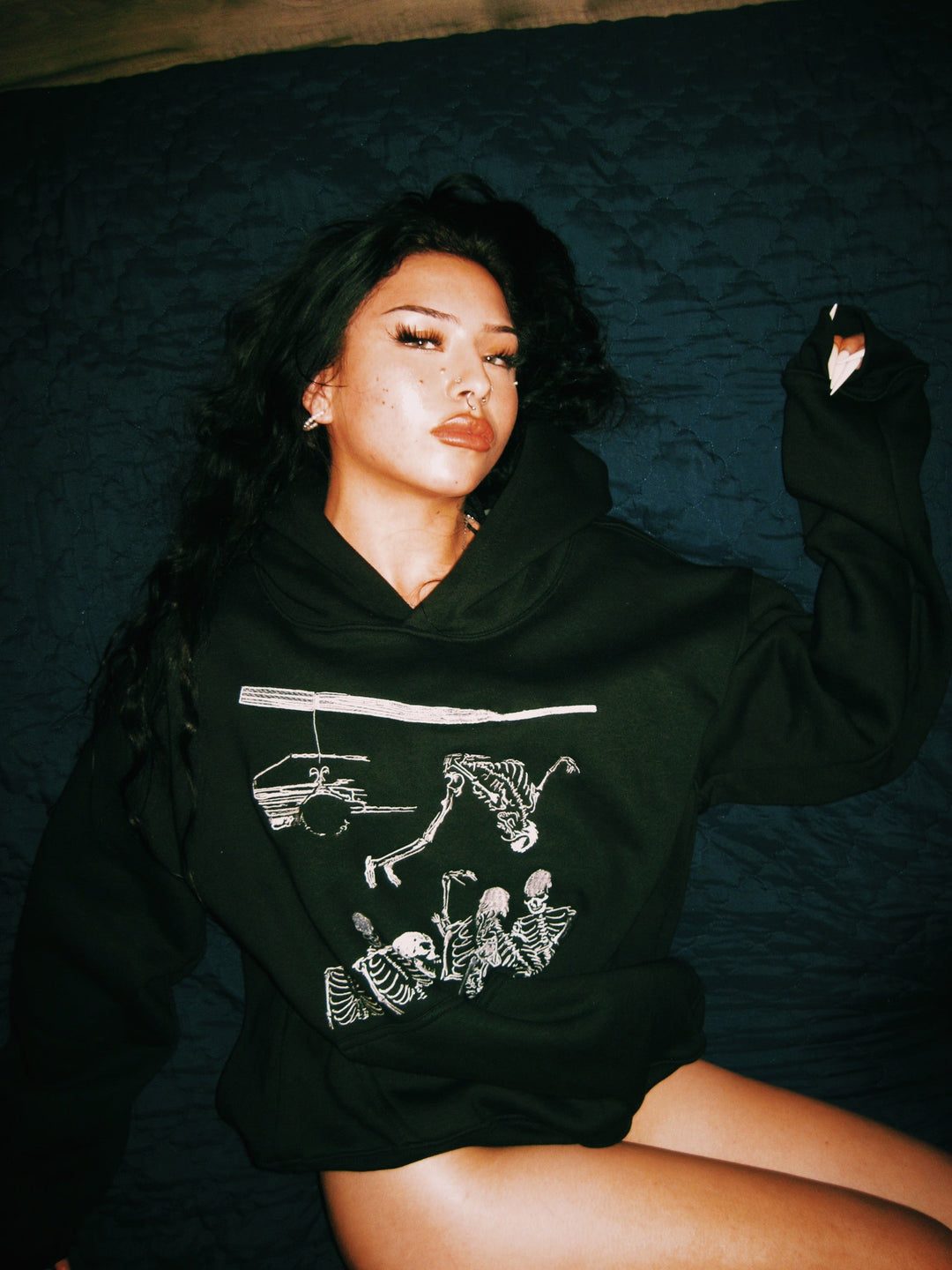 Die Lit Embroidered Hoodie