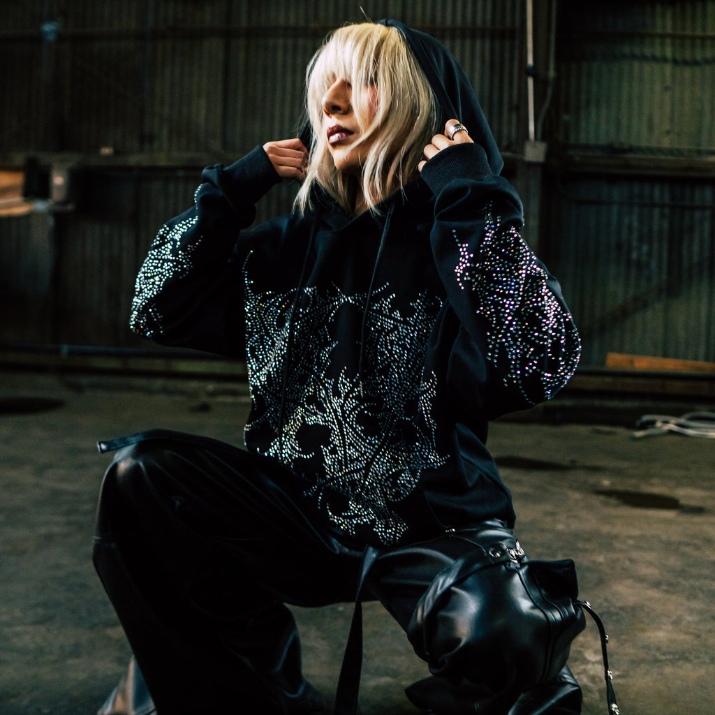 Thorn Rhinestone Hoodie
