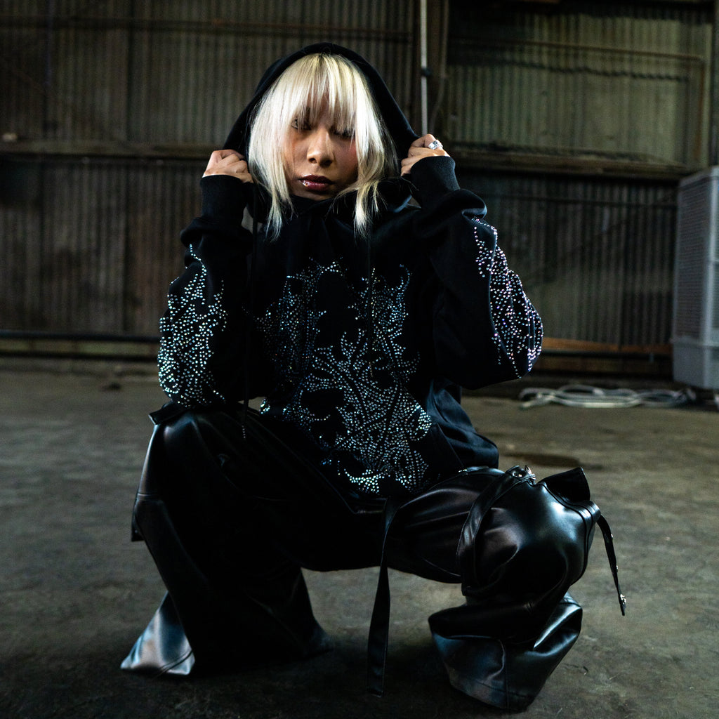 Thorn Rhinestone Hoodie