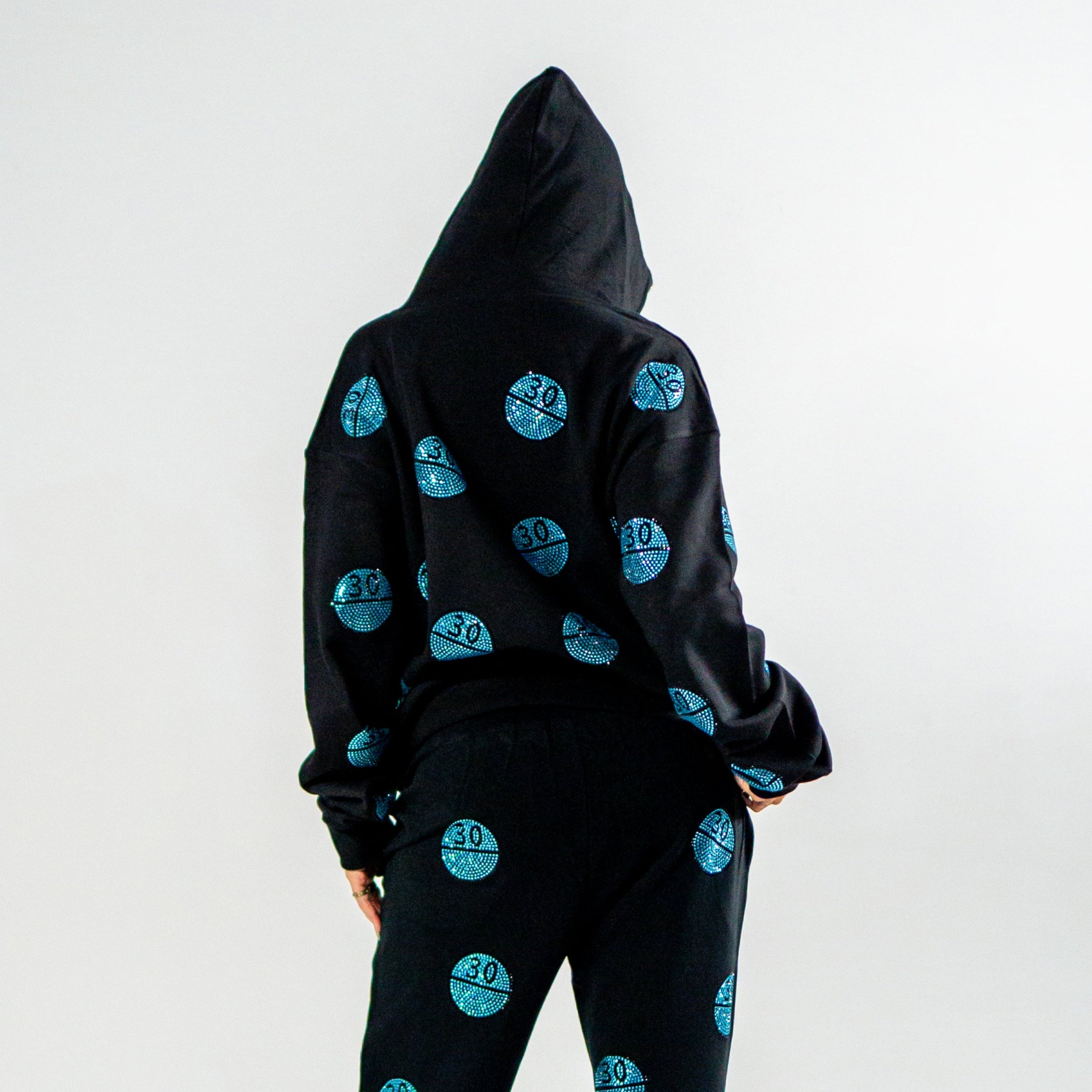 PCCVISION 3MAN0N RHINESTONE HOODIE パーカー