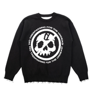 Undead Distressed Knit Sweater