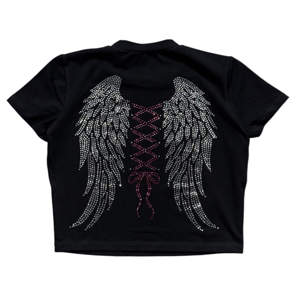 Angel Rhinestone Baby Tee
