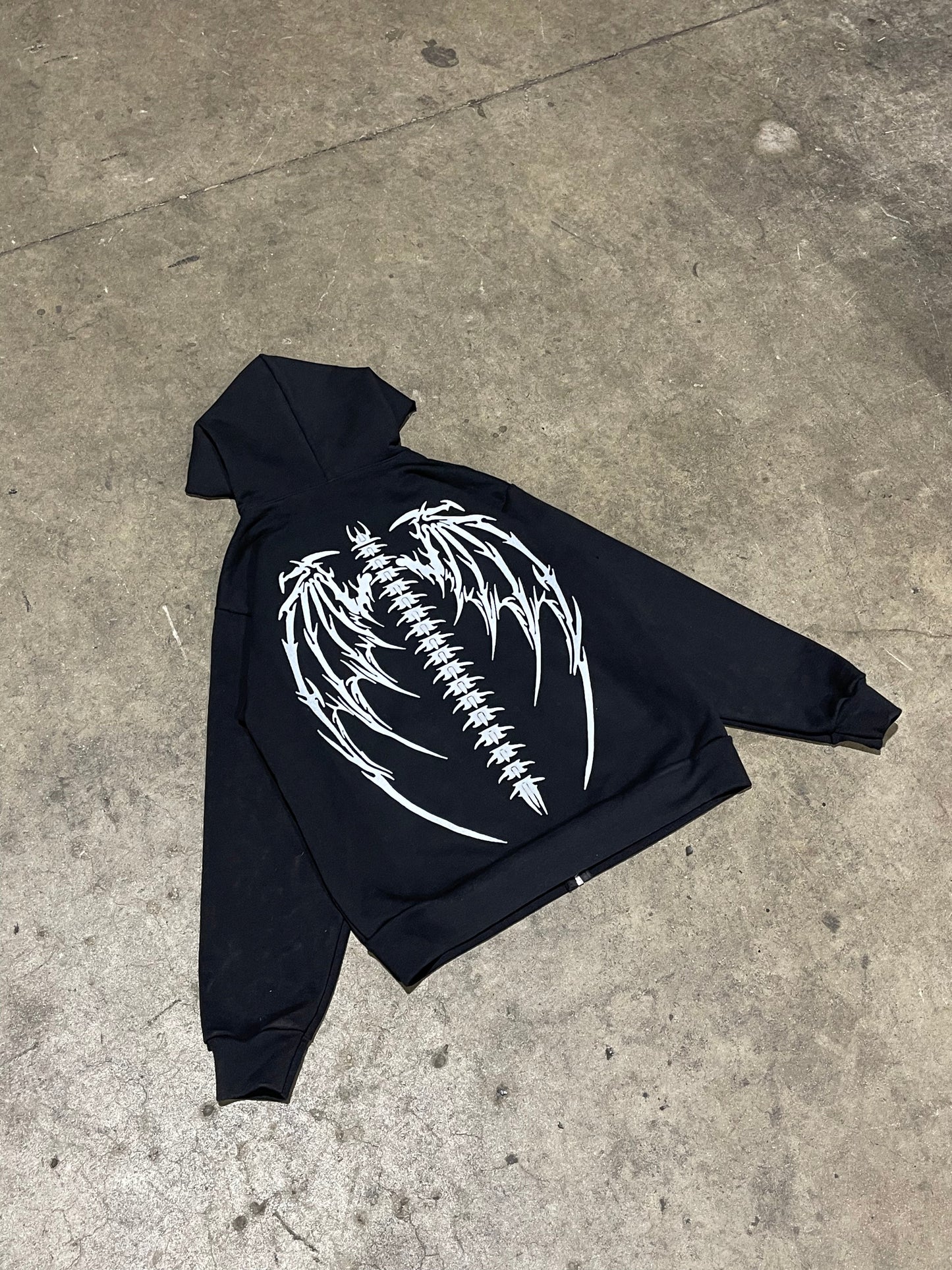 Cross Zip Up Hoodie