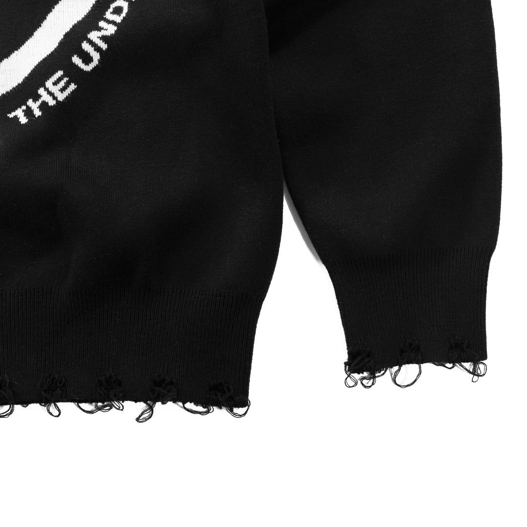 Undead Distressed Knit Sweater