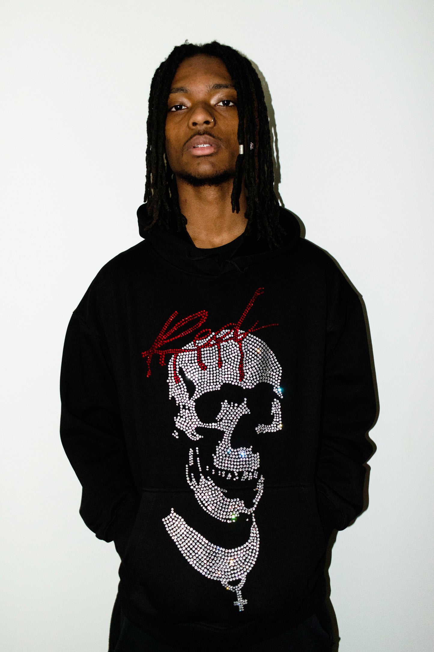 King Vamp Rhinestone Hoodie