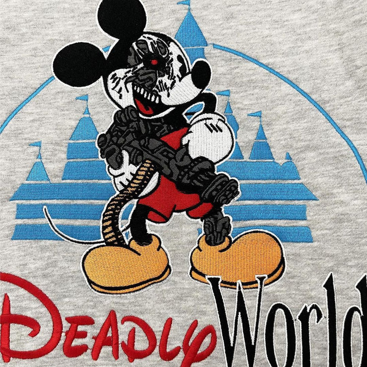 Deadly World Embroidered Hoodie